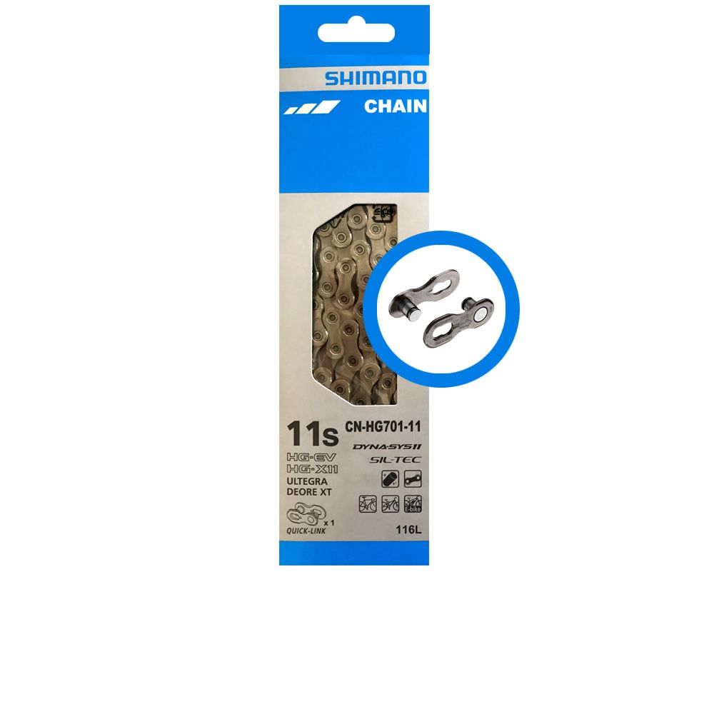 [002111] SHIMANO - Ultegra / XT HG701 - 116 Eslabones + Eslabón Rápido - 157397