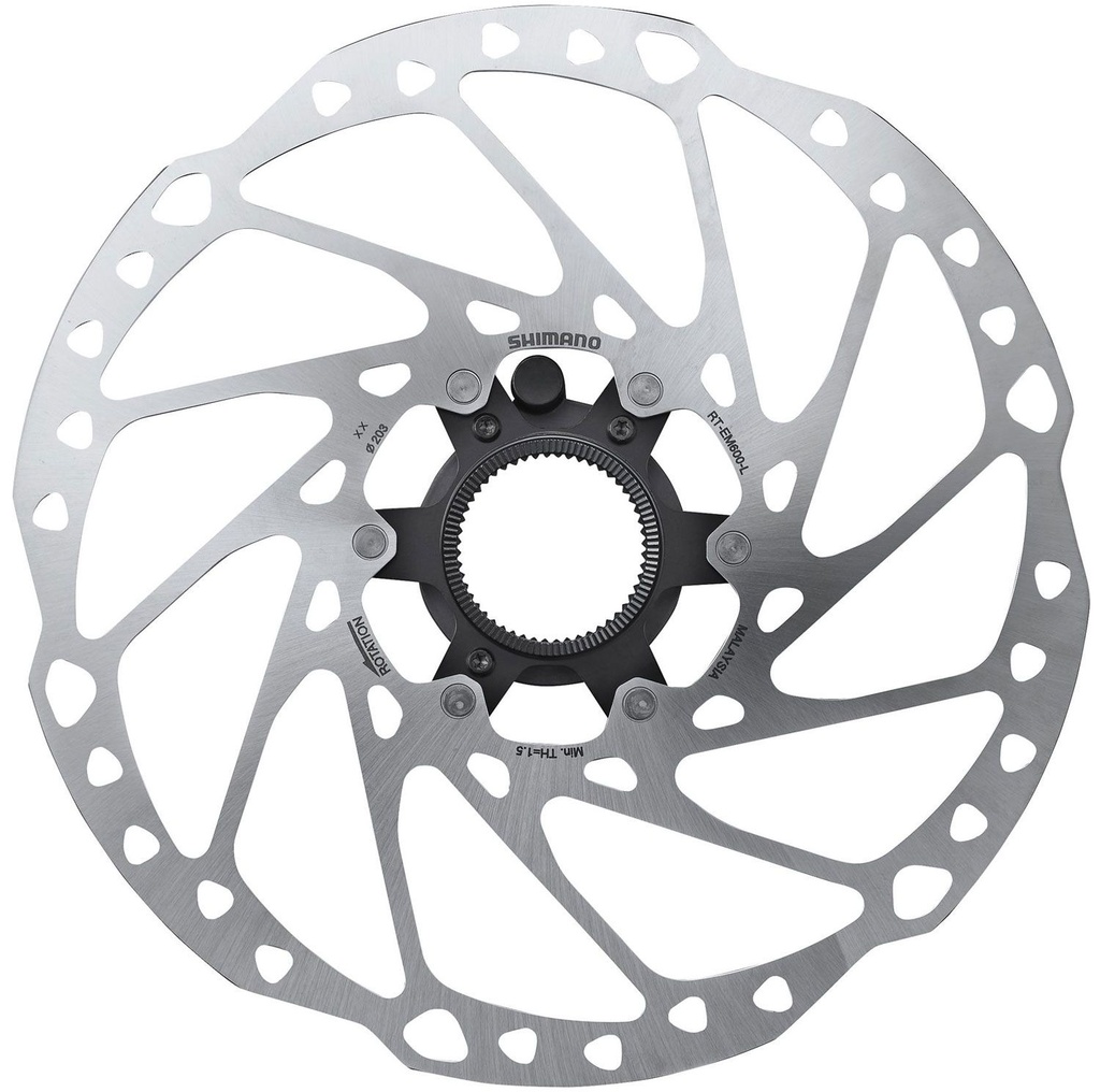 SHIMANO - RT-EM600 - 203mm Center Lock Dentado Exterior - 220124