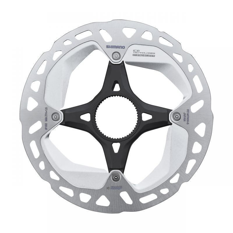 SHIMANO - XT RT-MT800 160mm - Con anillo de cierre (dentado externo) - 