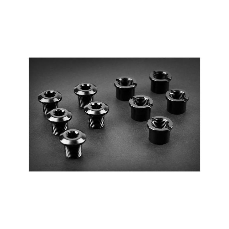 ABSOLUTE BLACK - Set Tornillos Platos - Cortos 4 uds - 